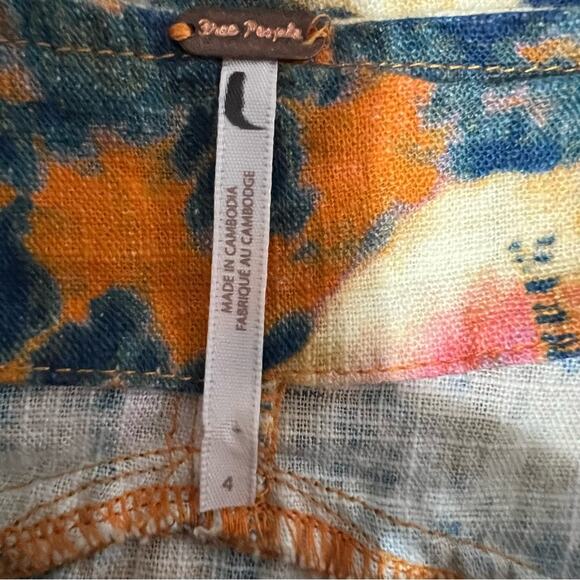 Free People Sweet As Beach Mini Skirt Size 4 - Picture 7 of 9